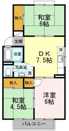 すみれハイツ　Ｃ棟の物件間取画像